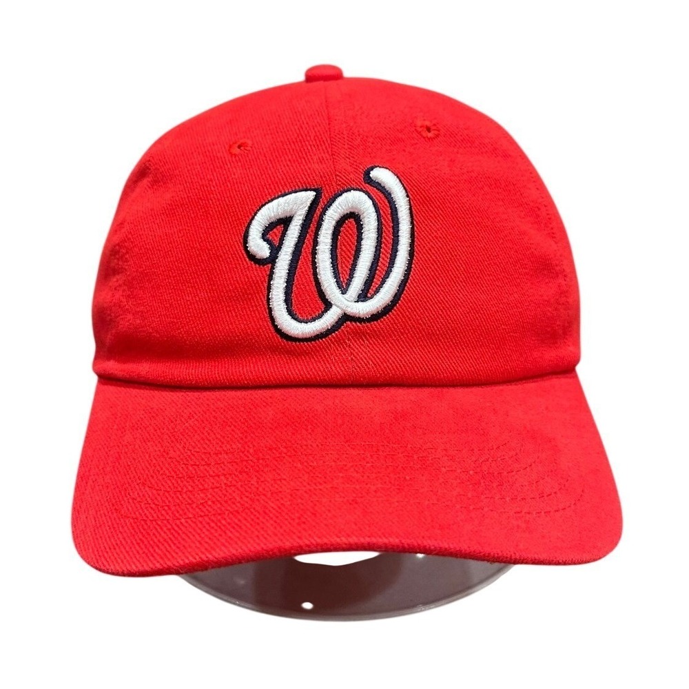 Washington Nationals Hat Headmaster Men's One Size Red Cotton Adjustable‎